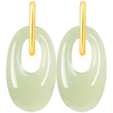 Burmese Jade Earrings in 925 Sterling Silver – Real Jade Jewelry jade BMjade