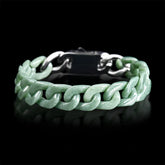 Masculine Cuban Jade Bracelet – Lucky Charm Symbol, Gift for Him jade BMjade