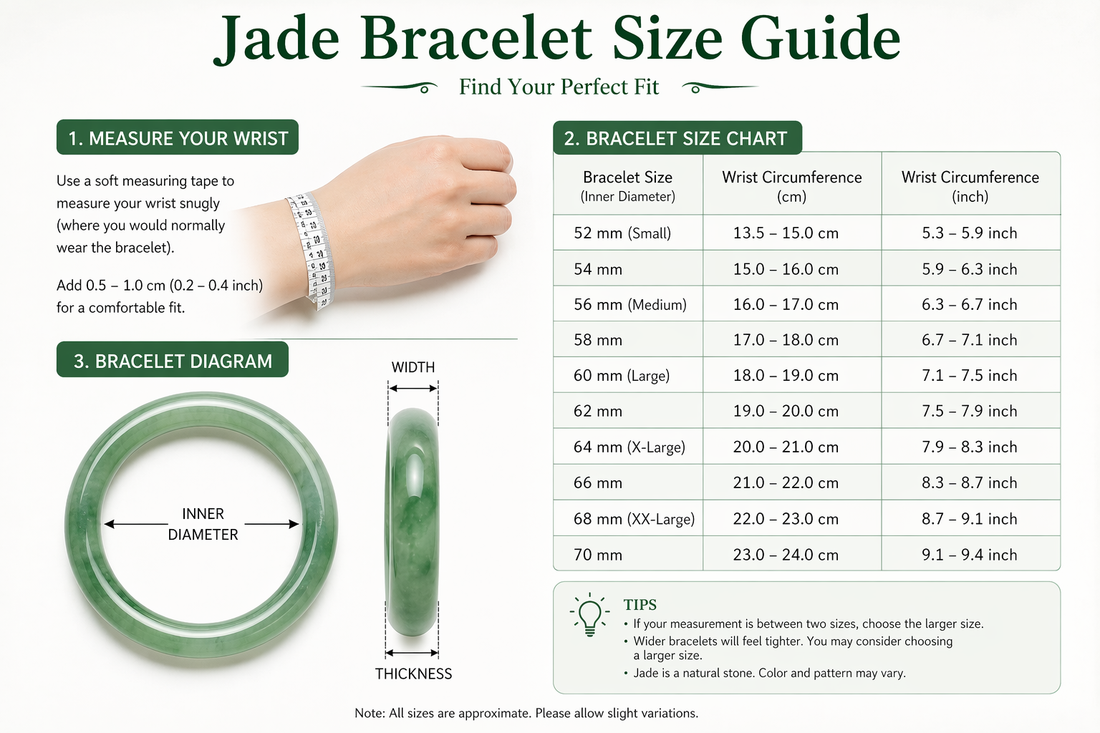 Jade Bracelet Size Guide