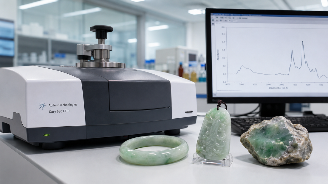 How Labs Test Jade: FTIR, Raman, and What Type A Certification Actually Proves