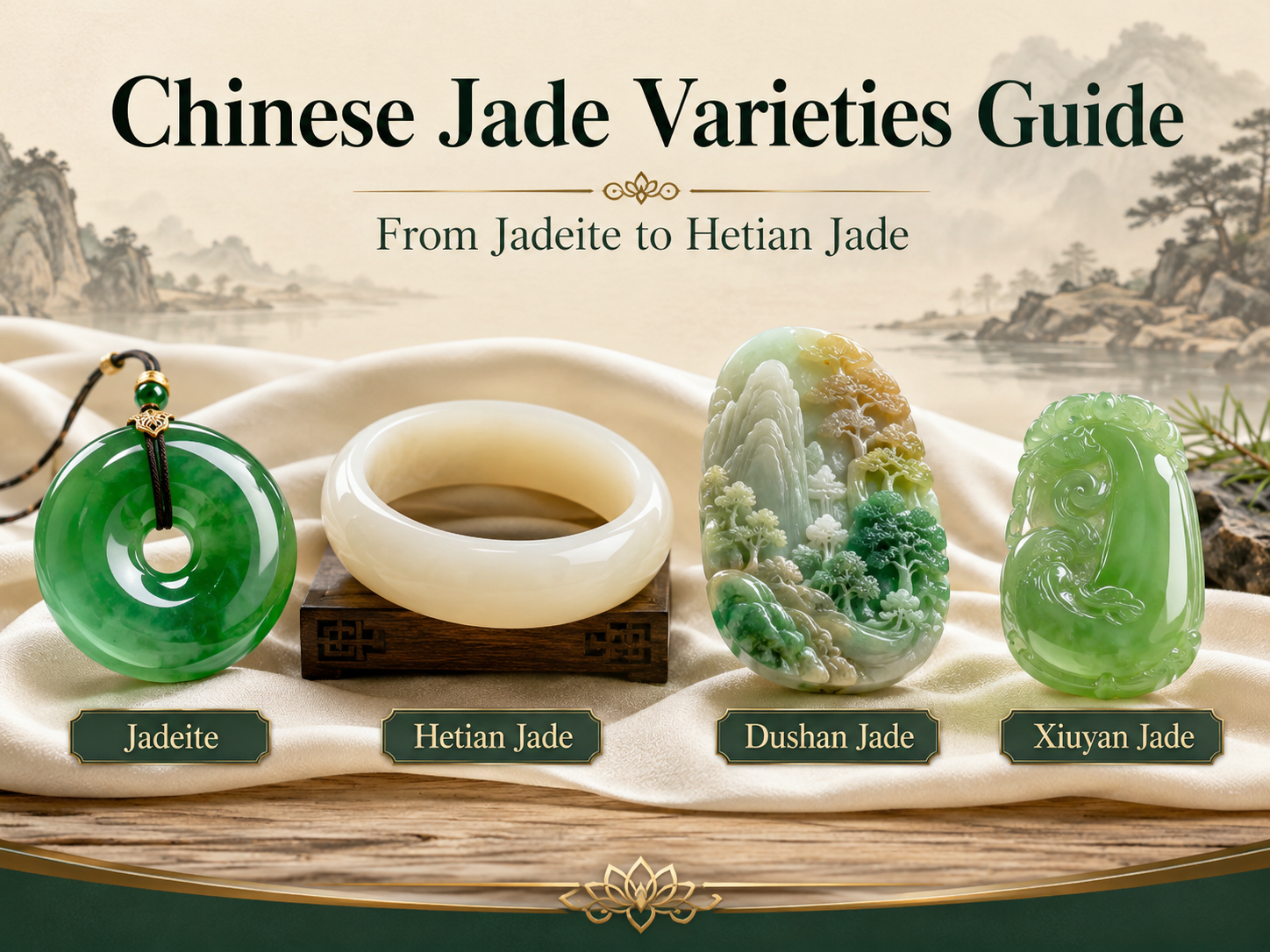 The Ultimate Guide to Chinese Jade Varieties: From Jadeite to Hetian Jade