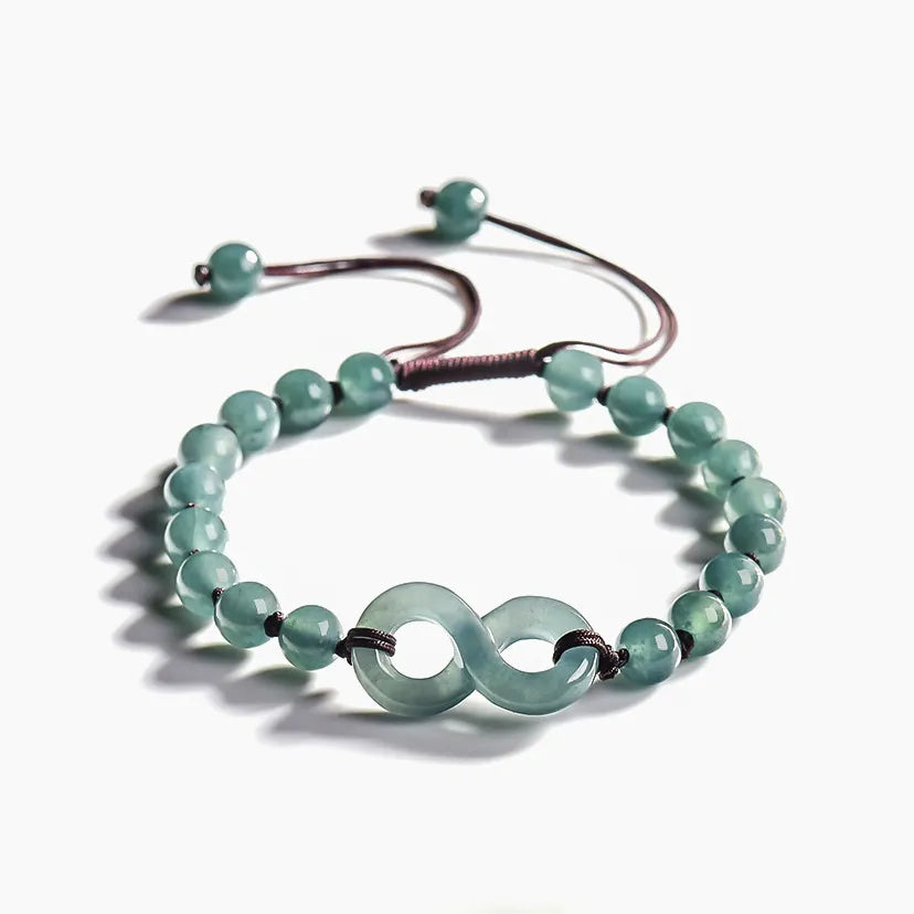 The jade bracelet symbolizes wealth