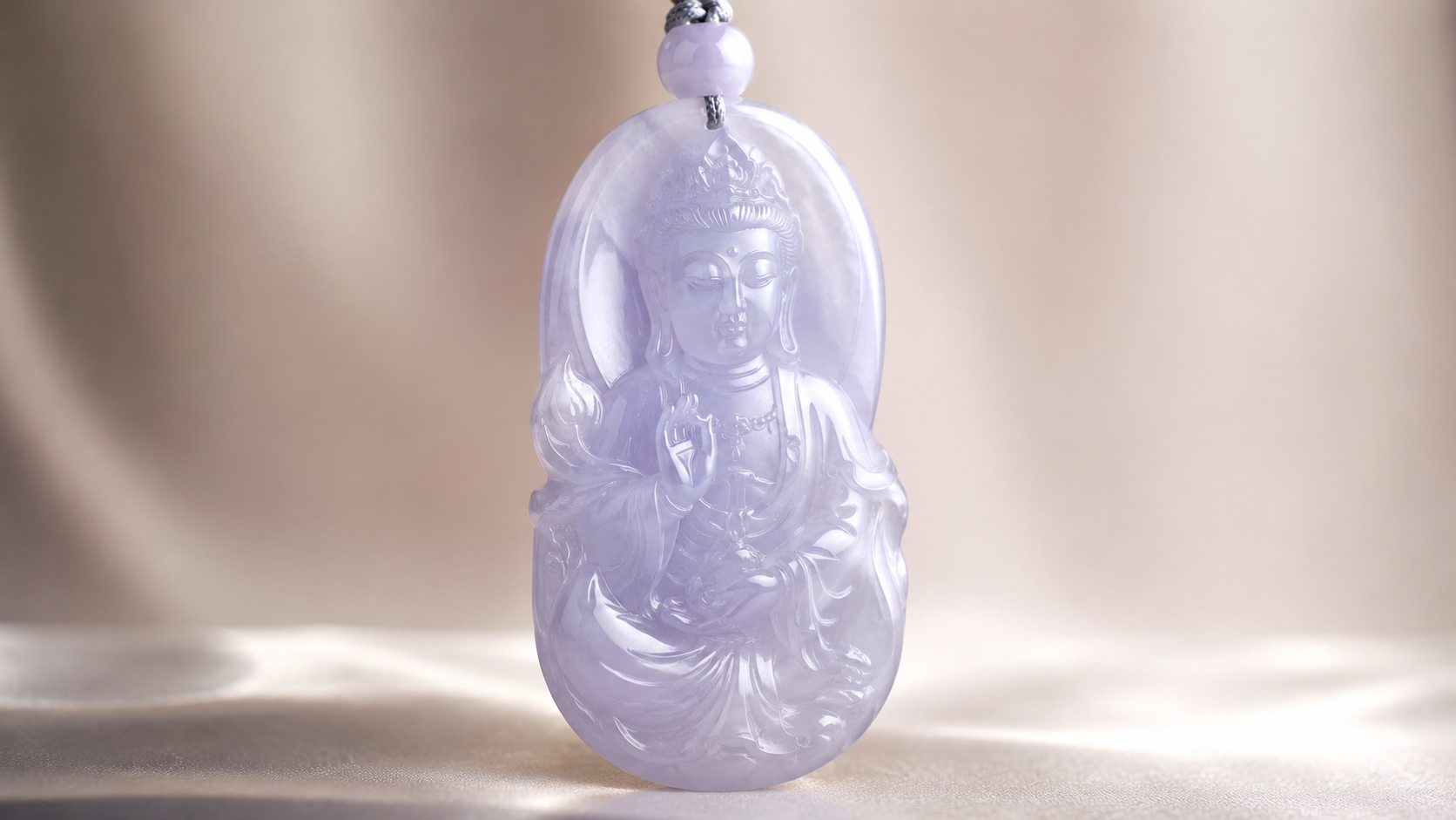 Guan Yin Jade Pendant: Goddess of Compassion & Mercy Symbolism