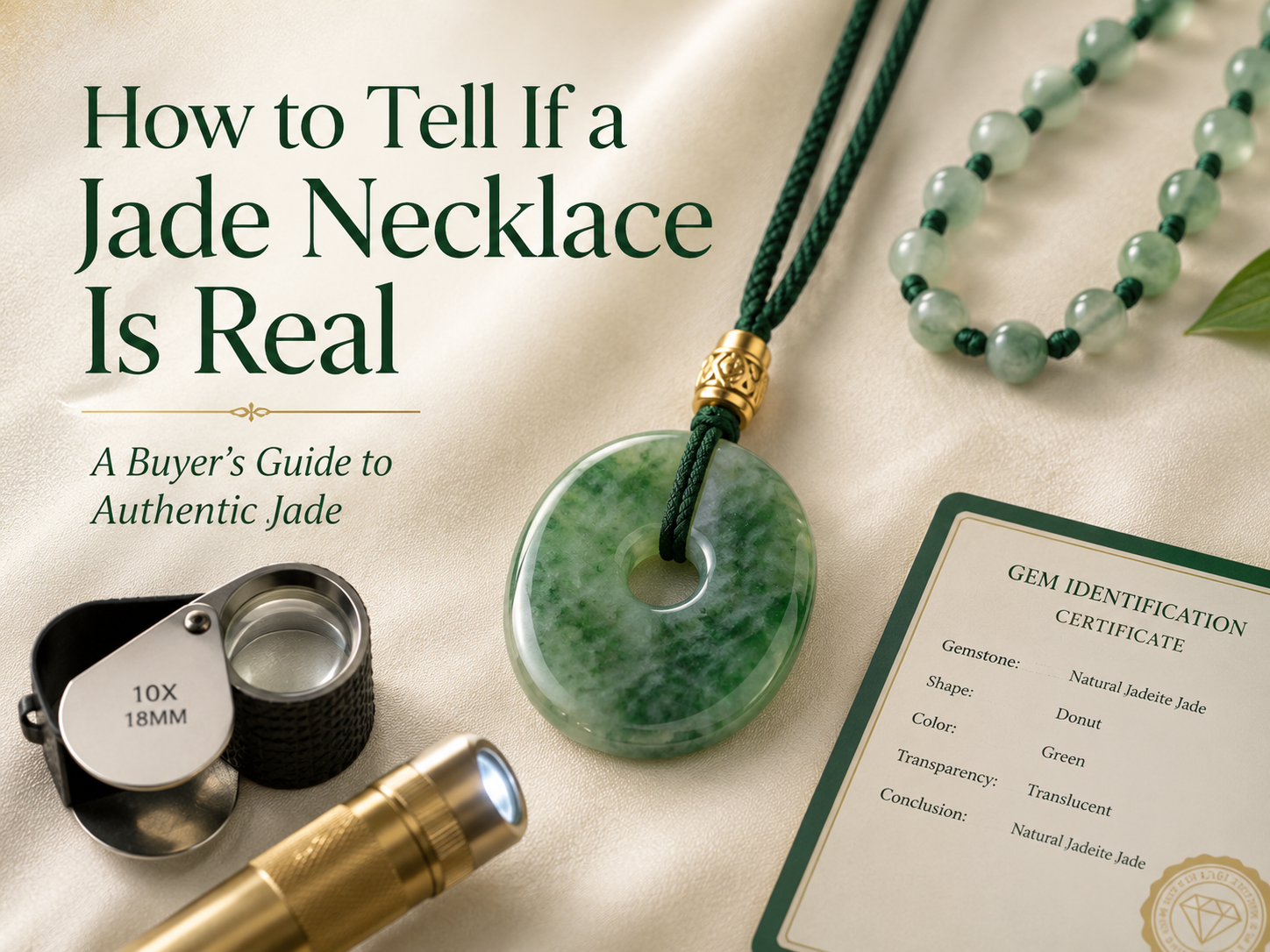 How to Tell If a Jade Necklace Is Real: Pendant, Carving, and Bead Strand