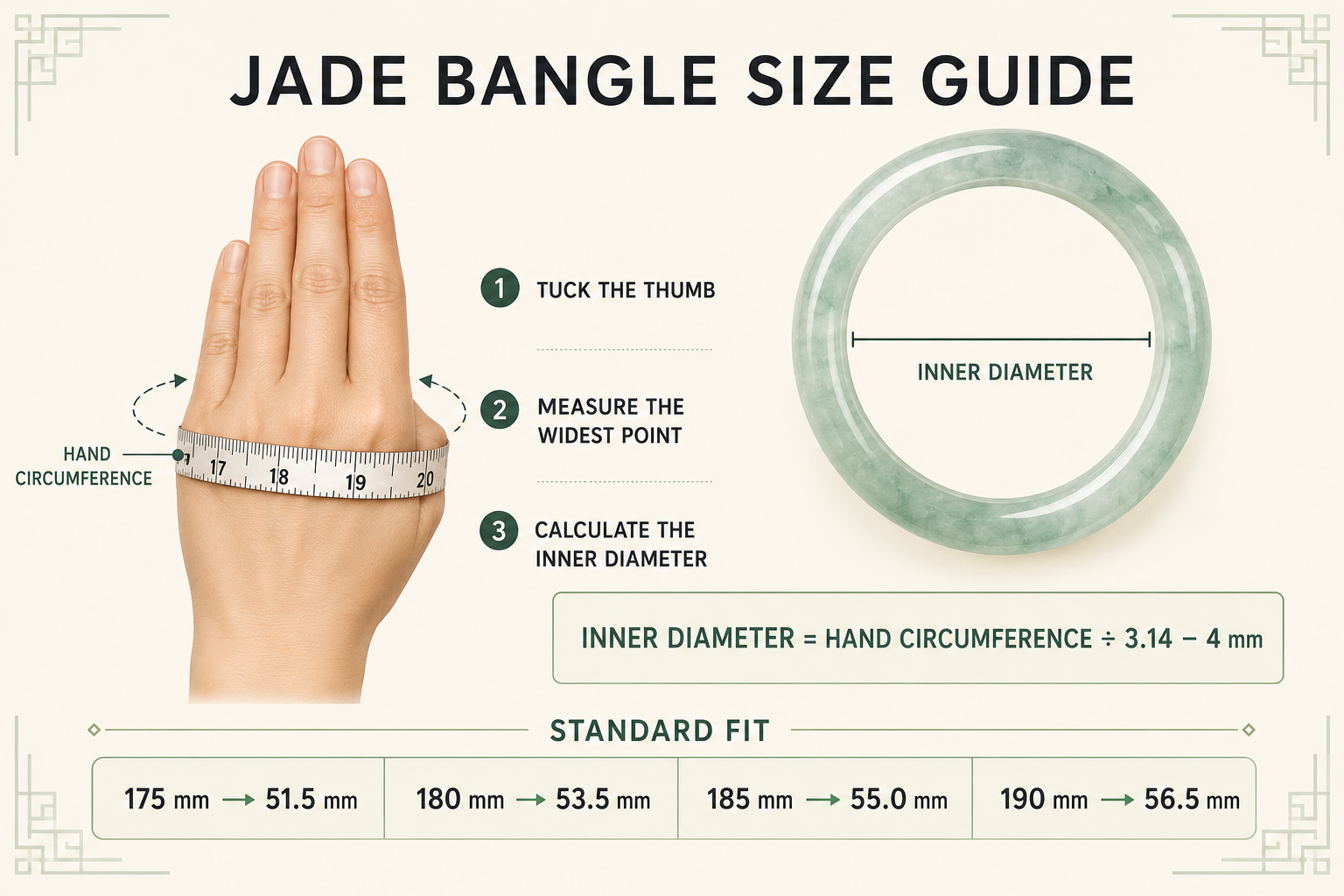 Jade Bracelet Size Guide: Bangle & Bead Bracelet Fit