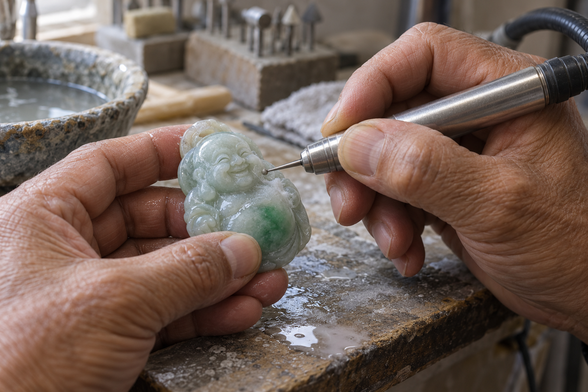 Sculpture sur jade : jade sculpté à la main ou à la machine, et comment juger le travail
