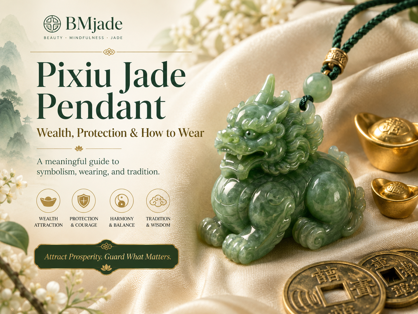 Pixiu Jade Pendant Meaning: How to Wear the Wealth Guardian