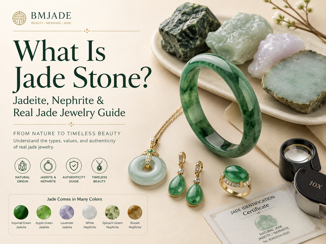 What is jade stone guide showing jadeite nephrite and real jade jewelry