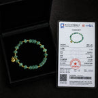 Blue Green Jadeite Bamboo Bracelet