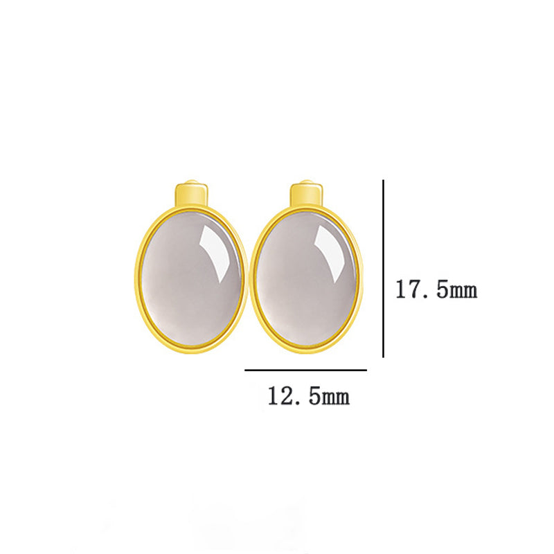 Real Hetian Jade Smoky Purple Huggie Earrings – S925 Silver Jewelry jade BMjade