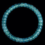 Blue Green Jadeite Abacus Bead Bracelet