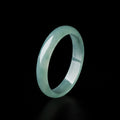 Blue Green Jadeite Band Ring for Women