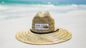 Custom Hats BMjade STRAW LIFEGUARD HATS Stamped Leather Patch