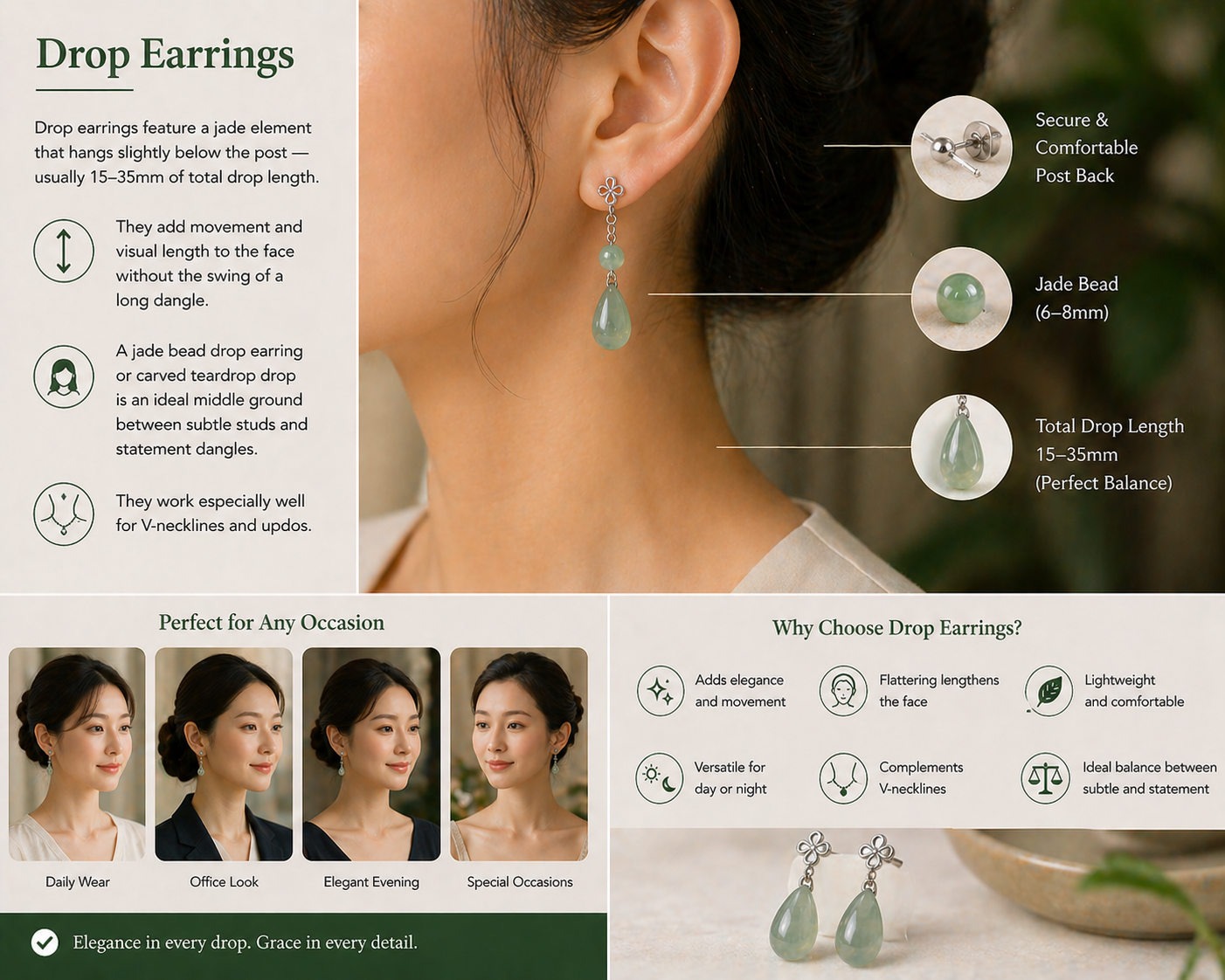 Drop Earrings
