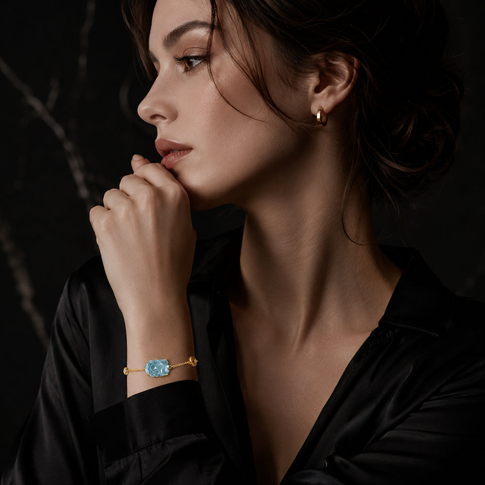 Blue Jadeite Pixiu Bracelet for Women
