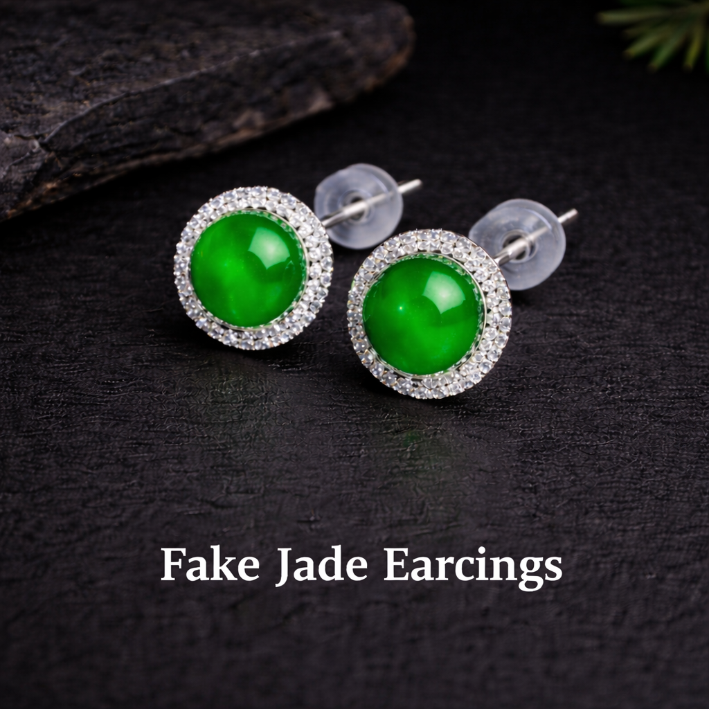 Fake Jade Earrings