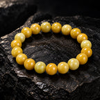 Natural Yellow Jadeite Bead Bracelet – 8mm & 10mm