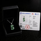 Green Jadeite Number Pendant Necklace | 0-9 Lucky Charm