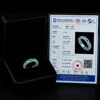 Icy Pale Green Jadeite Heart Ring for Women