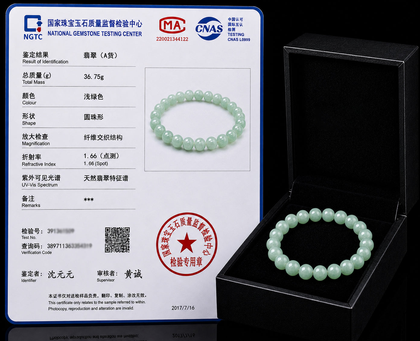 Natural Green Jadeite Bead Bracelet – 6mm 8mm 10mm