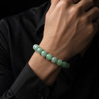 Natural Green Jadeite Bead Bracelet – 6mm 8mm 10mm