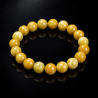 Natural Yellow Jadeite Bead Bracelet – 8mm & 10mm
