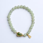 Jade Bracelet jade bmjade jade: 6mm   Length: 5.5 inches -7.5 inches green 