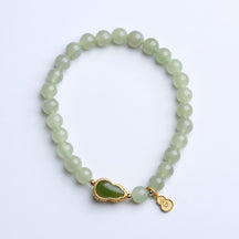 Jade Bracelet jade bmjade jade: 6mm   Length: 5.5 inches -7.5 inches green 