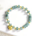 Natural Jade Abacus Bead Bracelet for Women, S925 Silver Jadeite Jewelry jade BMjade