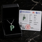 Personalized Jadeite Initial Necklace A–Z