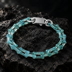 Schlangenglieder-Armband aus blauem Jadeit