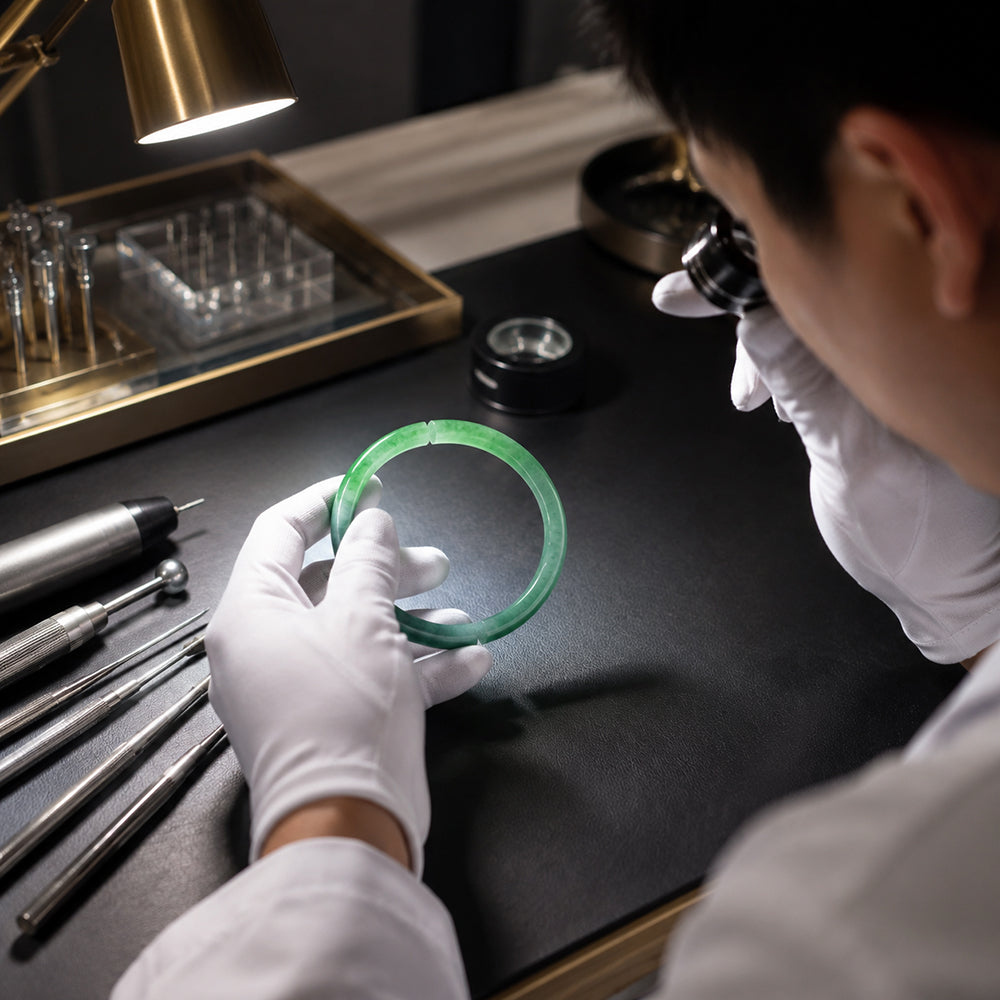Professional Jadeite Bangle Repair Service for Broken Jade Bracelets