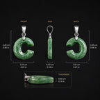 Personalized Jade Initial Necklace A–Z