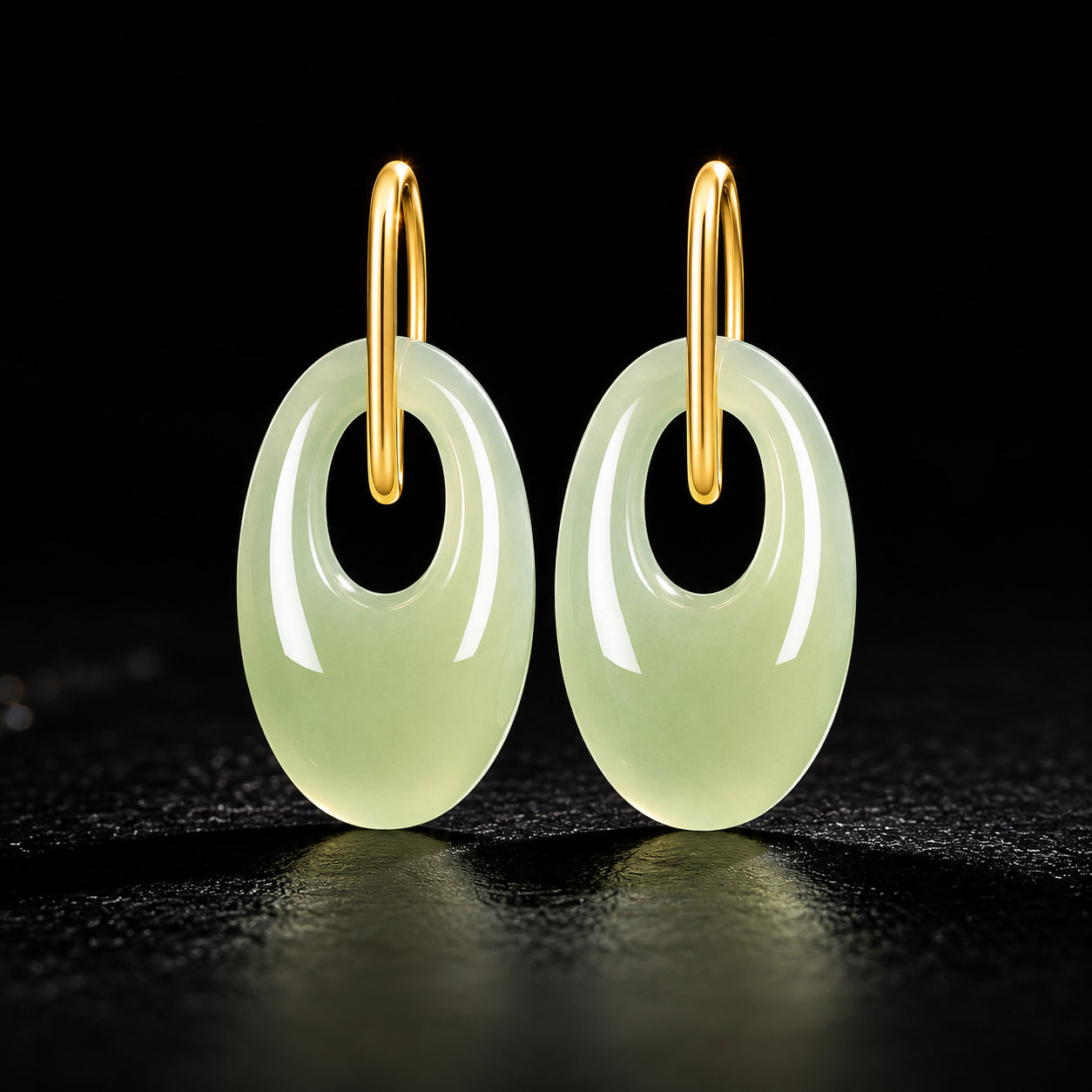 Light Green Jade Earrings – S925 Silver, Real Jade Jewelry for Luck & Harmony