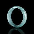 Textured Blue Jadeite Band Ring