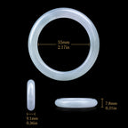 Natural Burmese White Jadeite Bangle Bracelet Icy Translucent 54mm-56mm Slim Round Jade Bracelet for Women