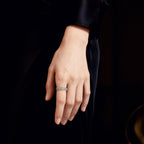Icy Pale Green Jadeite Heart Ring for Women