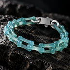 Schlangenglieder-Armband aus blauem Jadeit