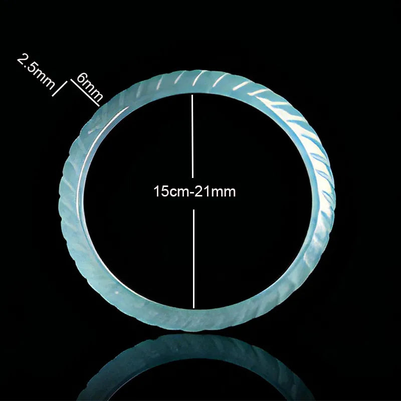 Natural Blue Jadeite Dragon Scale Ring – Hand-Carved Jade Jewelry jade BMjade