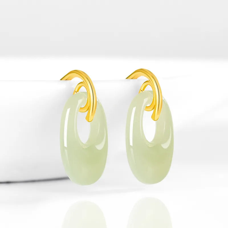 Burmese Jade Earrings in 925 Sterling Silver – Real Jade Jewelry jade BMjade