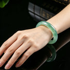 Natural Green Jade Bangle – Authentic Jade Jewelry for Harmony & Positive Energy