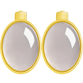 Real Hetian Jade Smoky Purple Huggie Earrings – S925 Silver Jewelry jade BMjade