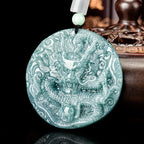 Custom Jade Pendant Necklace – Personalized Engraved Jade Amulet BMjade