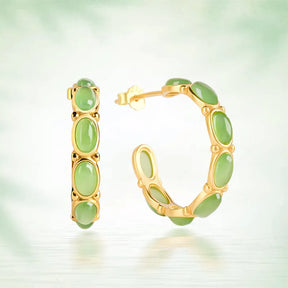 Real Burmese Jade Bead Drop Earrings – Natural Jade Jewelry jade BMjade