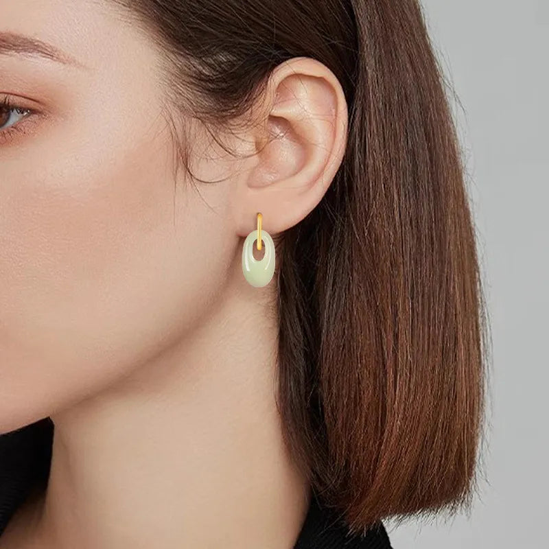 Burmese Jade Earrings in 925 Sterling Silver – Real Jade Jewelry jade BMjade