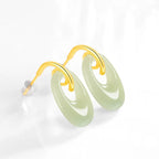 Burmese Jade Earrings in 925 Sterling Silver – Real Jade Jewelry jade BMjade