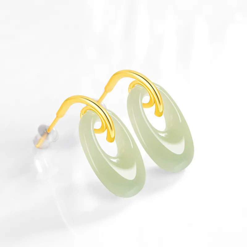 Burmese Jade Earrings in 925 Sterling Silver – Real Jade Jewelry jade BMjade