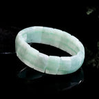 Natural Burmese Jade Fortune Plaque Bracelet for Women jade BMjade