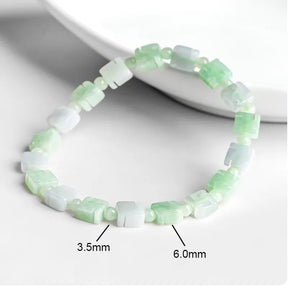 Natural Burmese Jade ‘Swastika’ Good Fortune Bracelet for Women jade BMjade