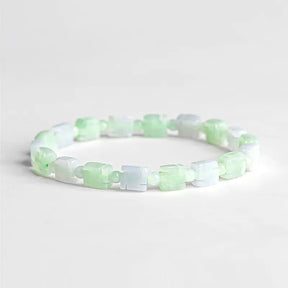 Natural Burmese Jade ‘Swastika’ Good Fortune Bracelet for Women jade BMjade